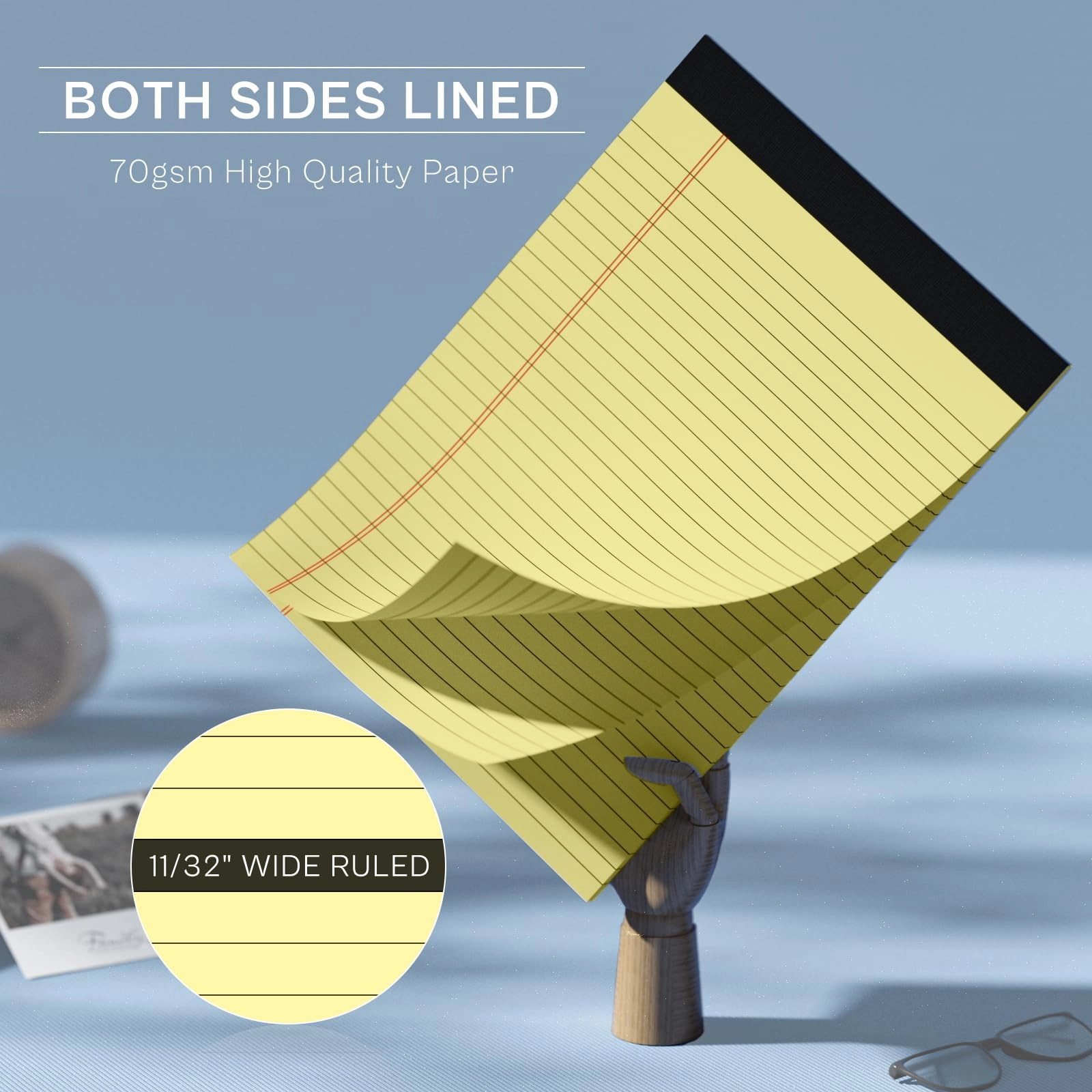 Legal Pad 8.5x11 - Lined 30 Sheets