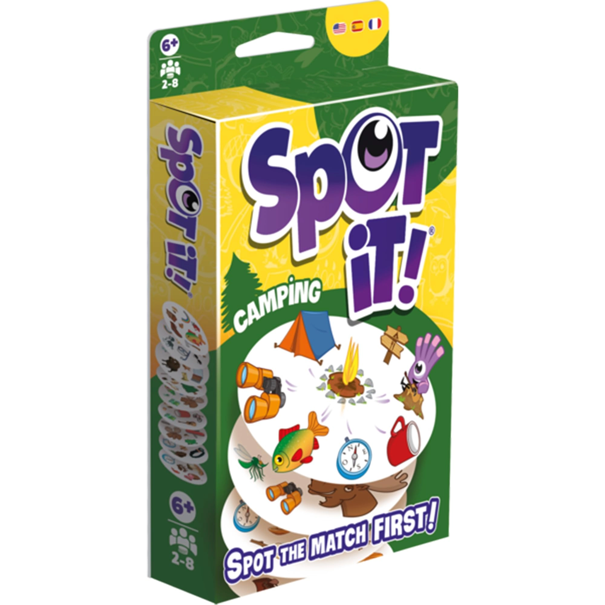 Asmodee Spot It! Camping - Pocket Eco Edition 5-in-1