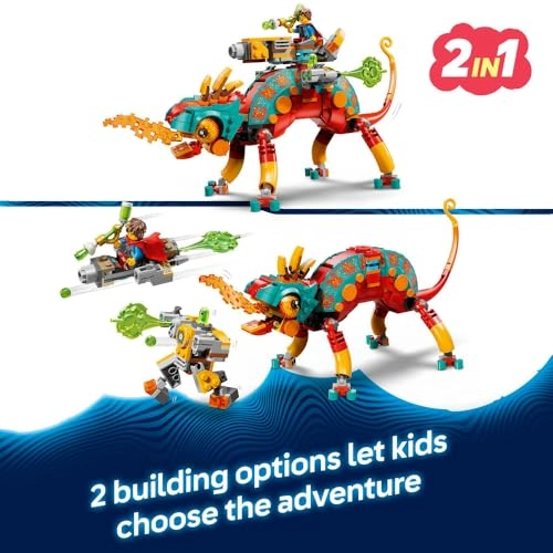 DREAMZzz 2in1 Mateo's Fire Chameleon (71492) - Fantasy Animal Figure 2 Minifigures