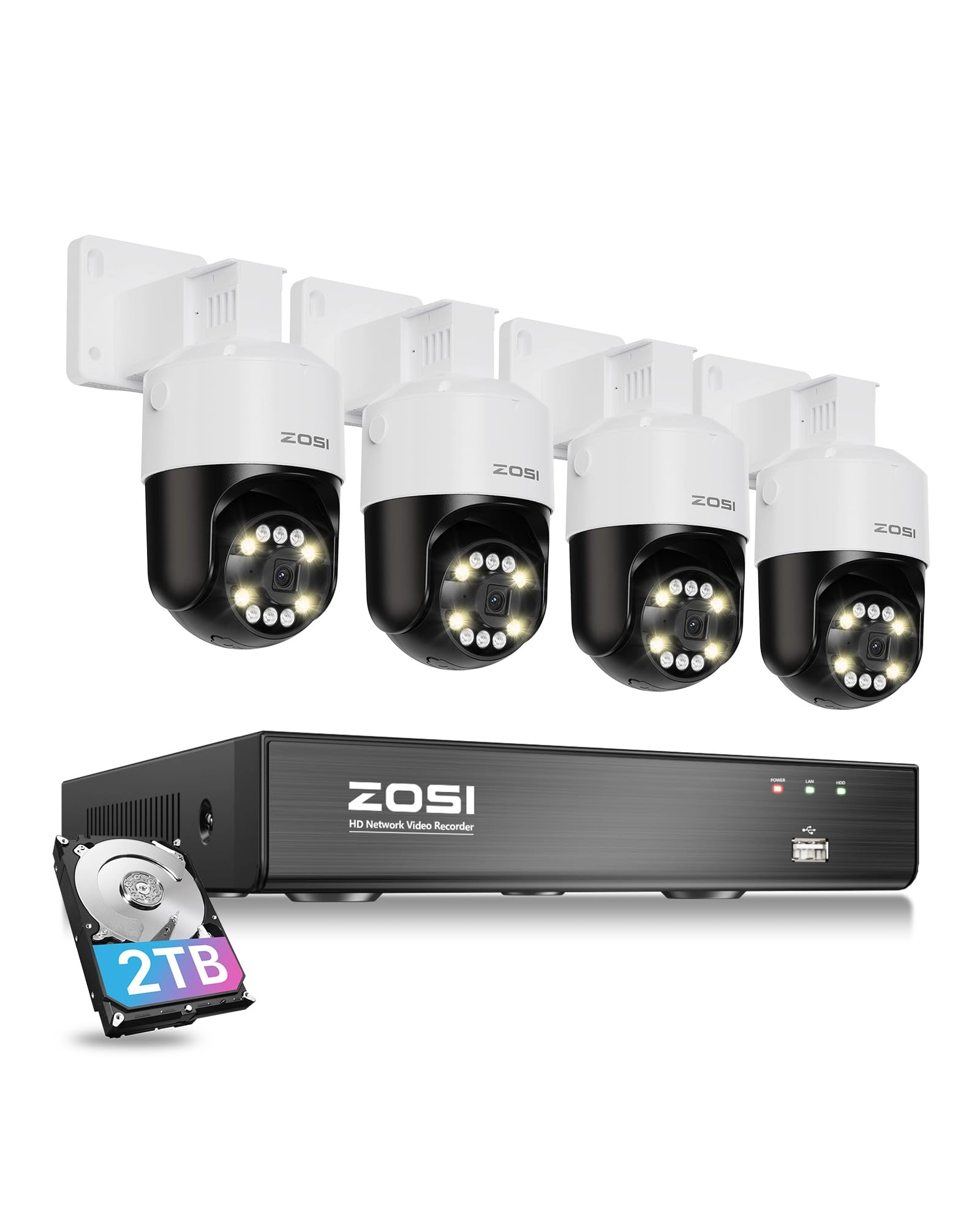 8CH 5MP 3K Lite - 4 Cameras