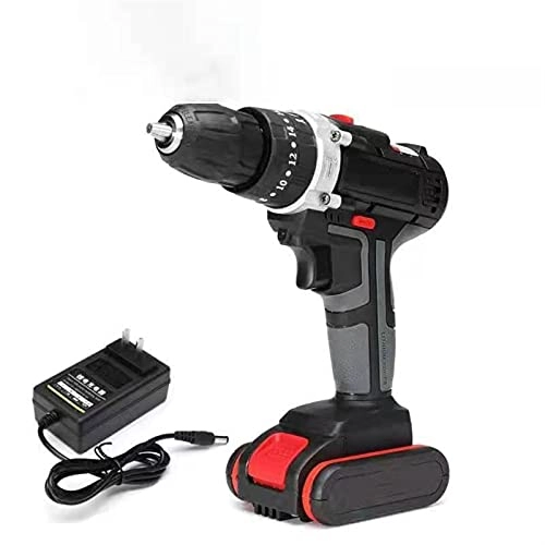 36VF 3 In 1 Cordless Electric Drill Screwdriver - 25+3 Torque 2 Speed 0-1200 RPM