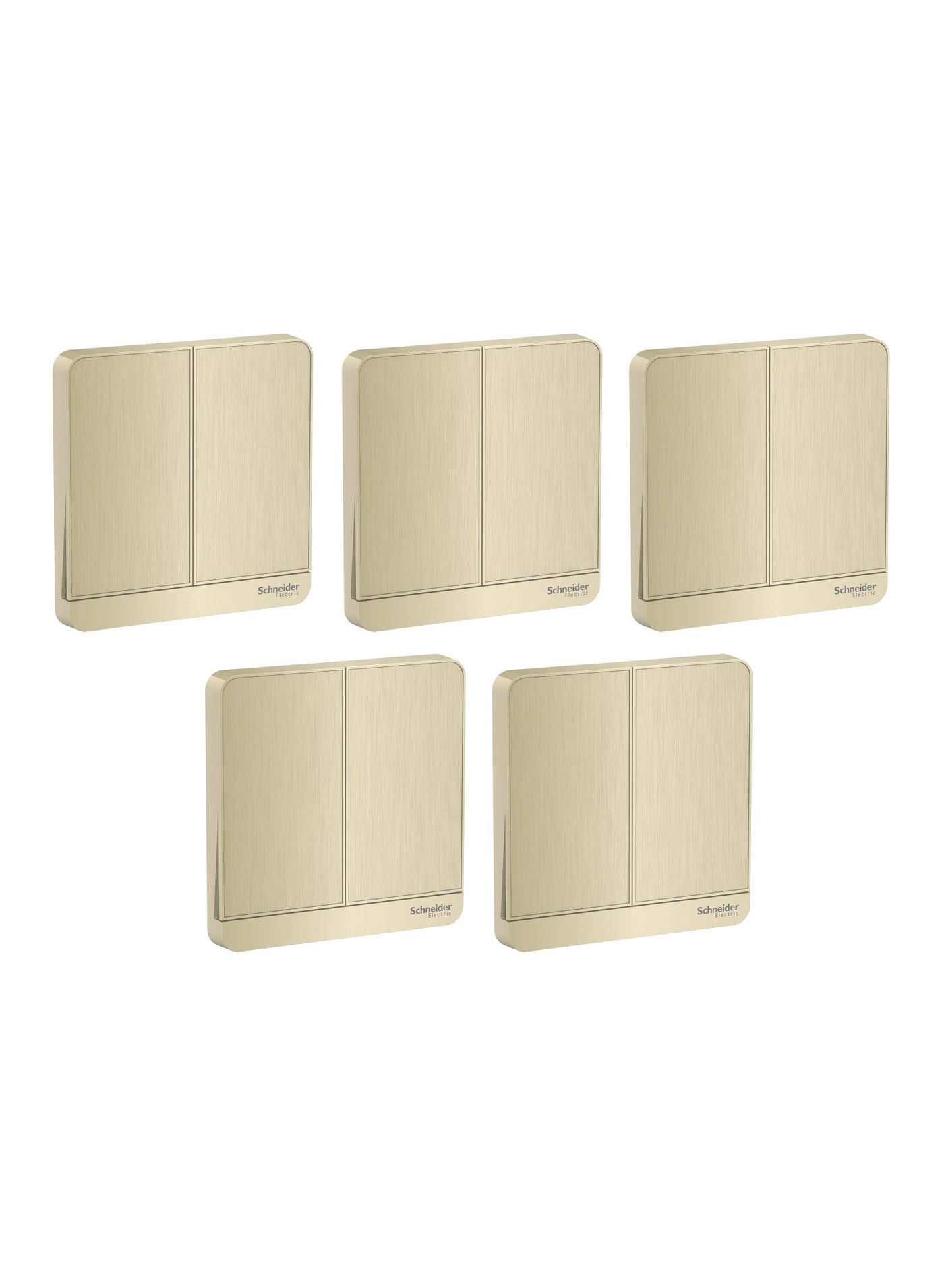 Schneider Electric AvatarOn 16AX 2-Gang 2-Way Switch - 5 pcs