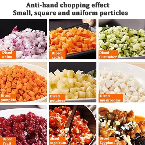 Commercial Vegetable and Fruit Dicer Machine - Electric