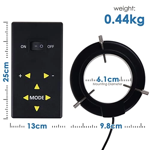 144 Macro LED Ring Flash and Ring Light - 98mm 61mm