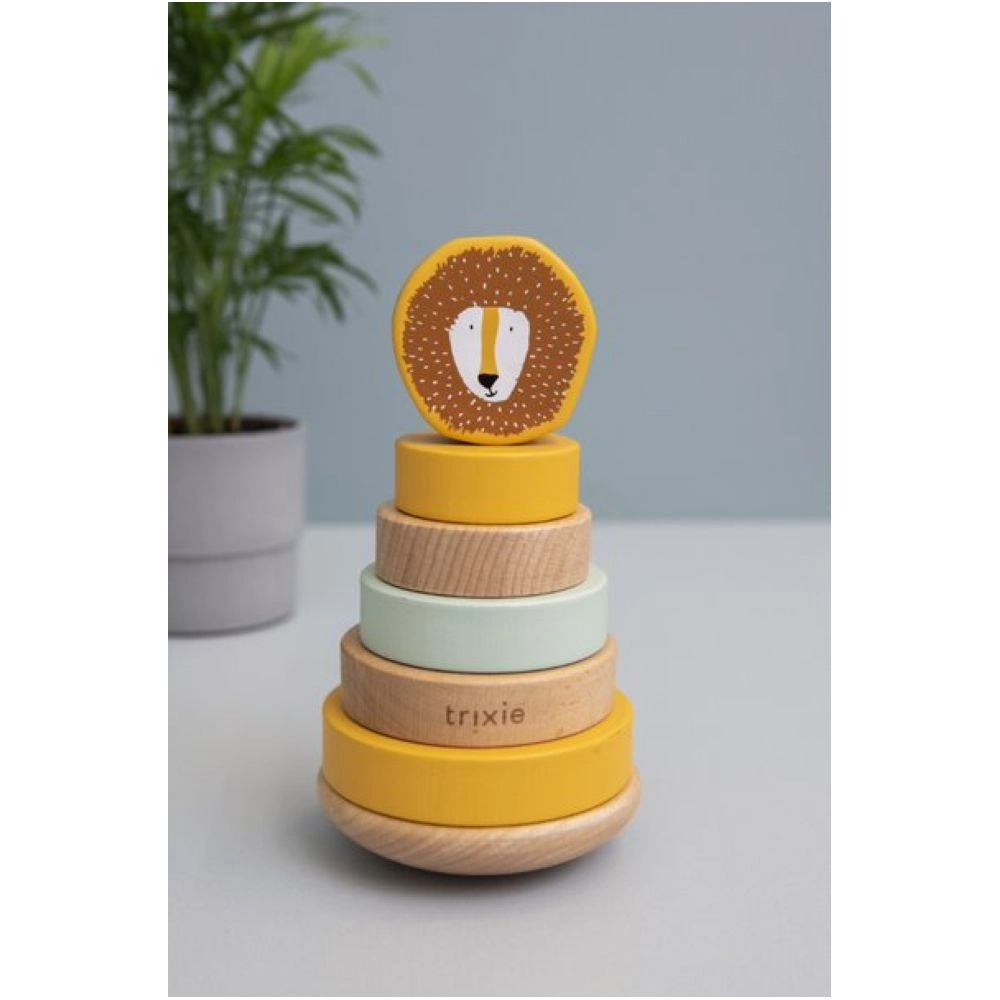 Wooden Stacking Toy - Mr. Lion - Suitable for 12 months & above
