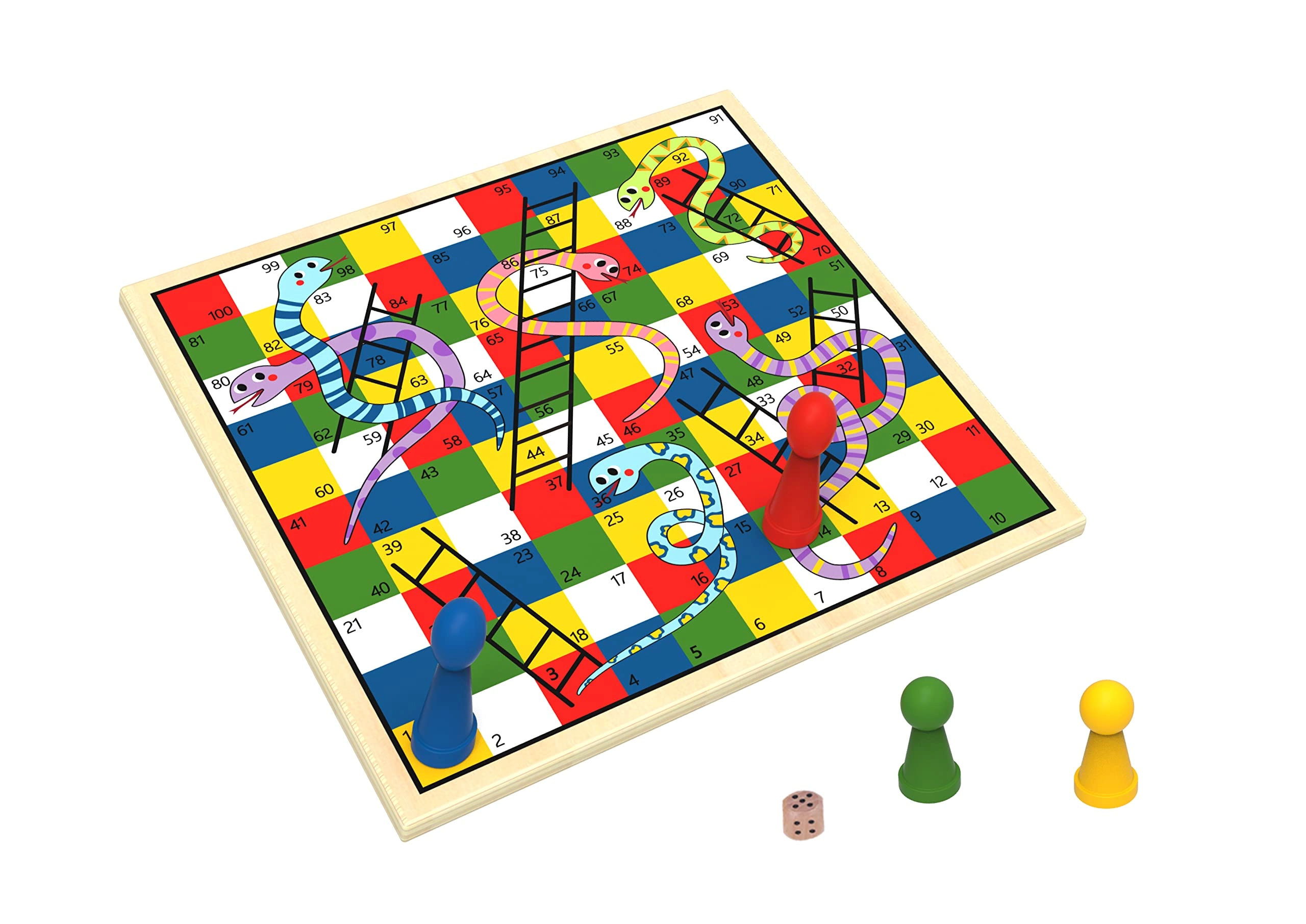 Tooky Toy Ludo & Snakes & Ladders - Kid 2