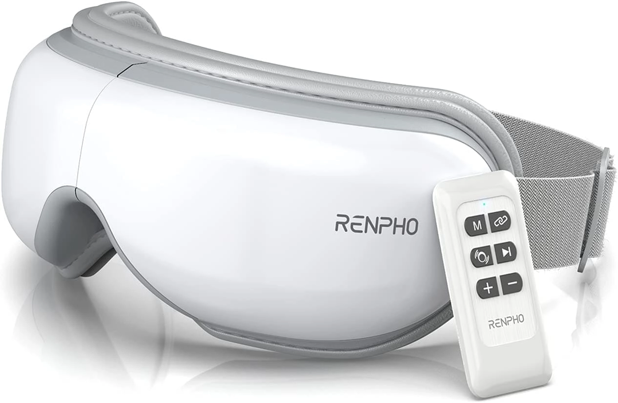 Akzun Trading Eye Massager - Heat and Vibration Remote Control Bluetooth