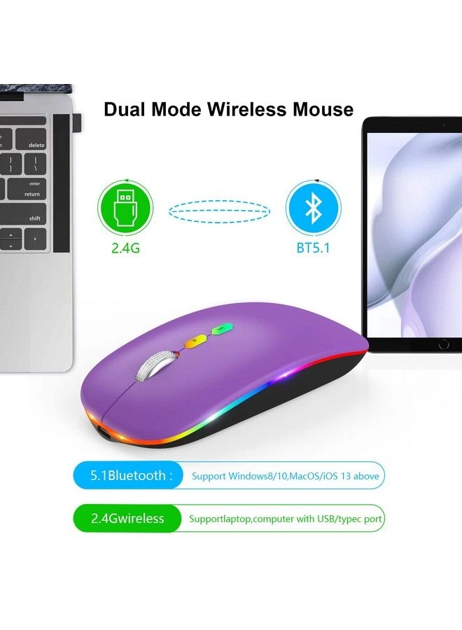 LED Slim Rechargeable Mouse - Wireless