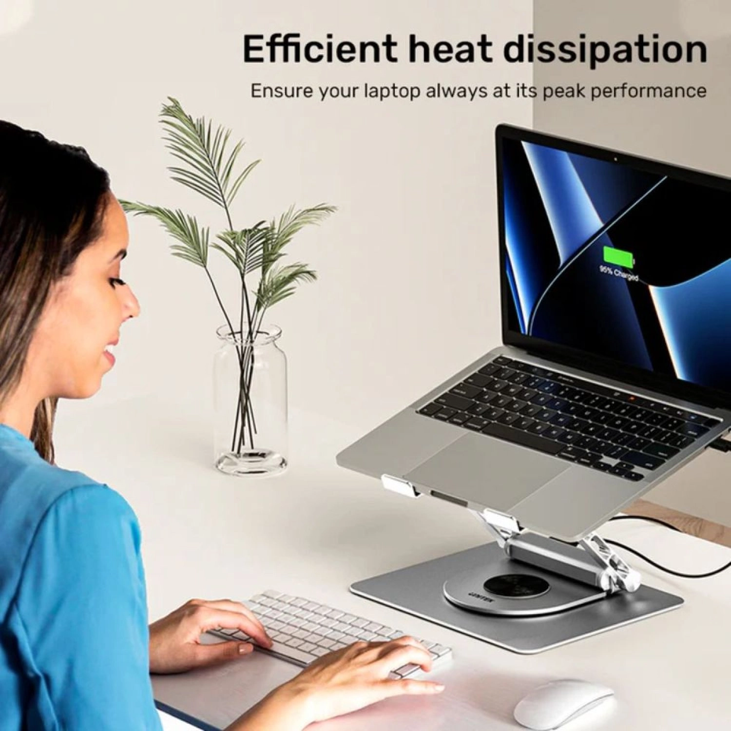 7-in-1 USB-C Foldable Laptop Stand - 100W Power Delivery 4K@60Hz HDMI