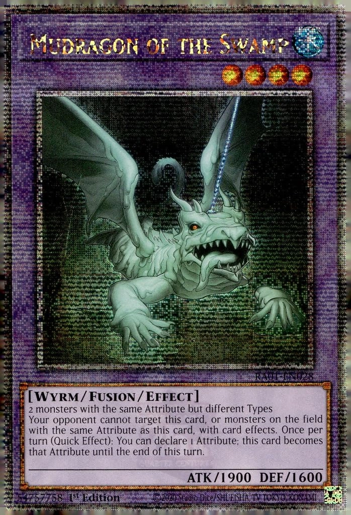 Yu-Gi-Oh! Mudragon of The Swamp RA01-EN028 - Quarter Century Secret Rare 1st Edition