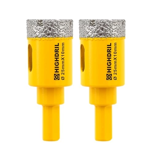 HIGHDRIL Dry Diamond Core Drill Bit - 25mm 1" granite marble masonry concrete tile ceramic stone