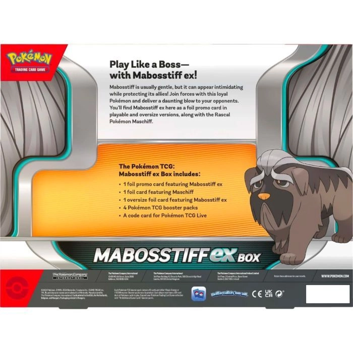 Mabosstiff EX Box - 4 Booster Packs 1 Foil Promo 1 Oversize Foil