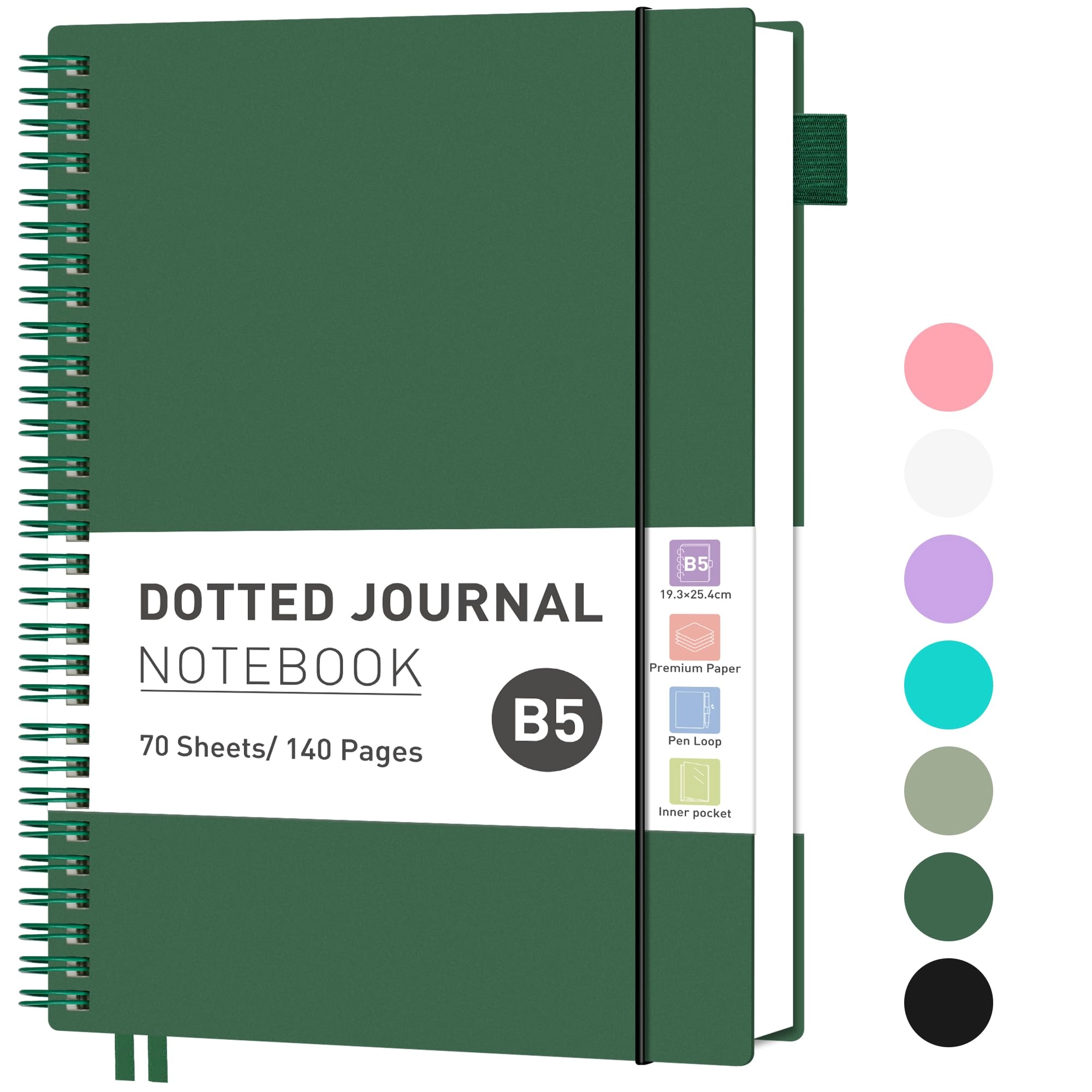 Graph Grid Paper Notebook B5 Spiral - Grid 140 Pages