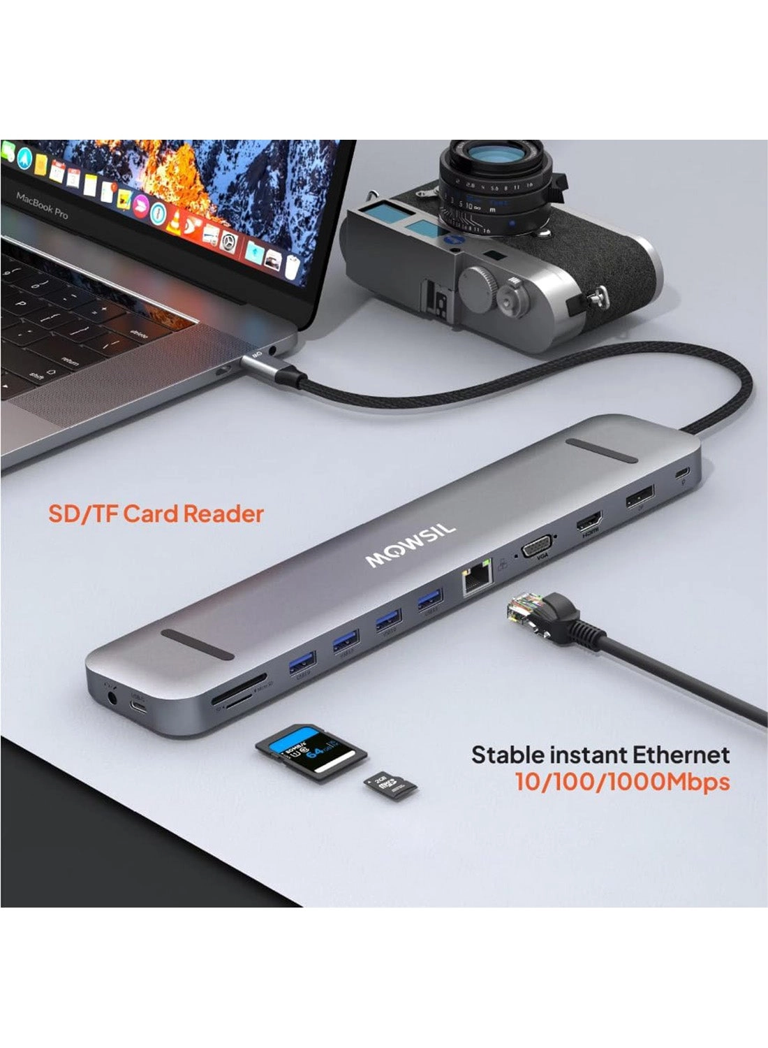 USB C Docking Station - 13 Ports 100W PD