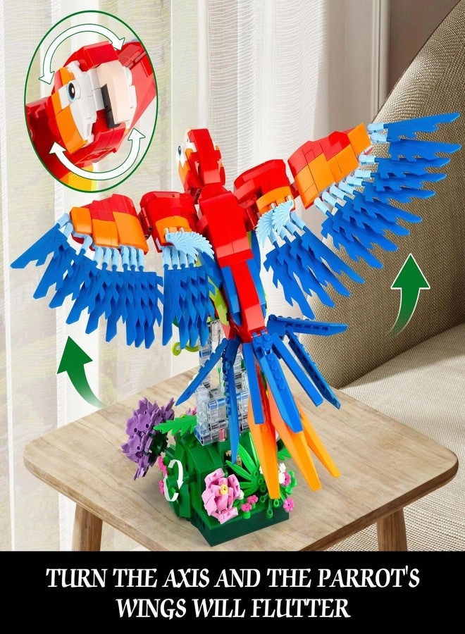 Parrot Floral Building Set