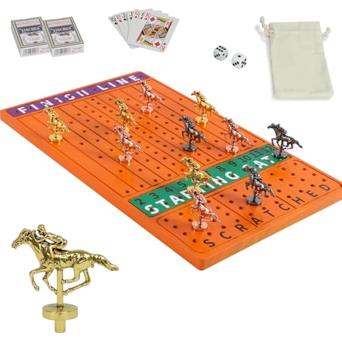 Horse Racing Board Game - Solid Wood Luxury Edition