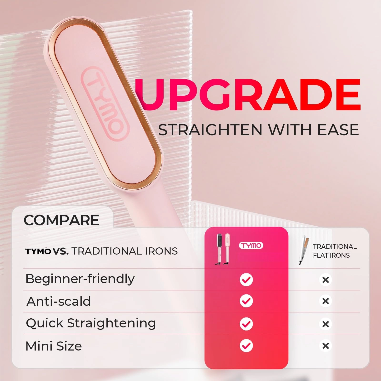 Ring Hair Straightener Brush