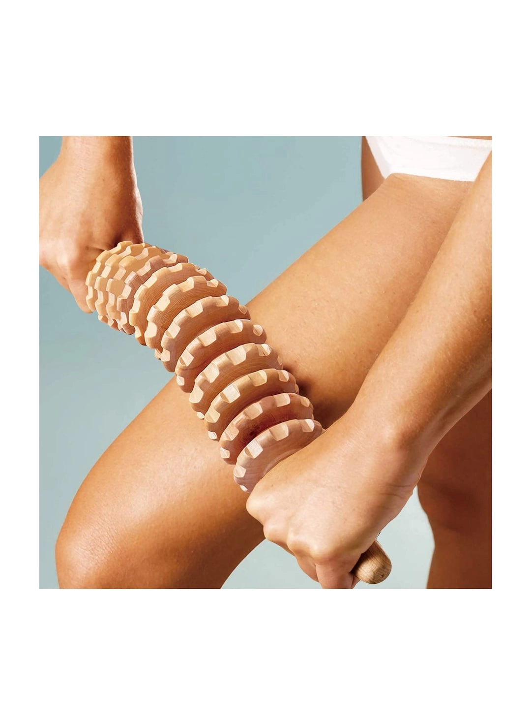 Wood Massage Stick Roller - Cellulite Lymphatic Drainage Deep Tissue