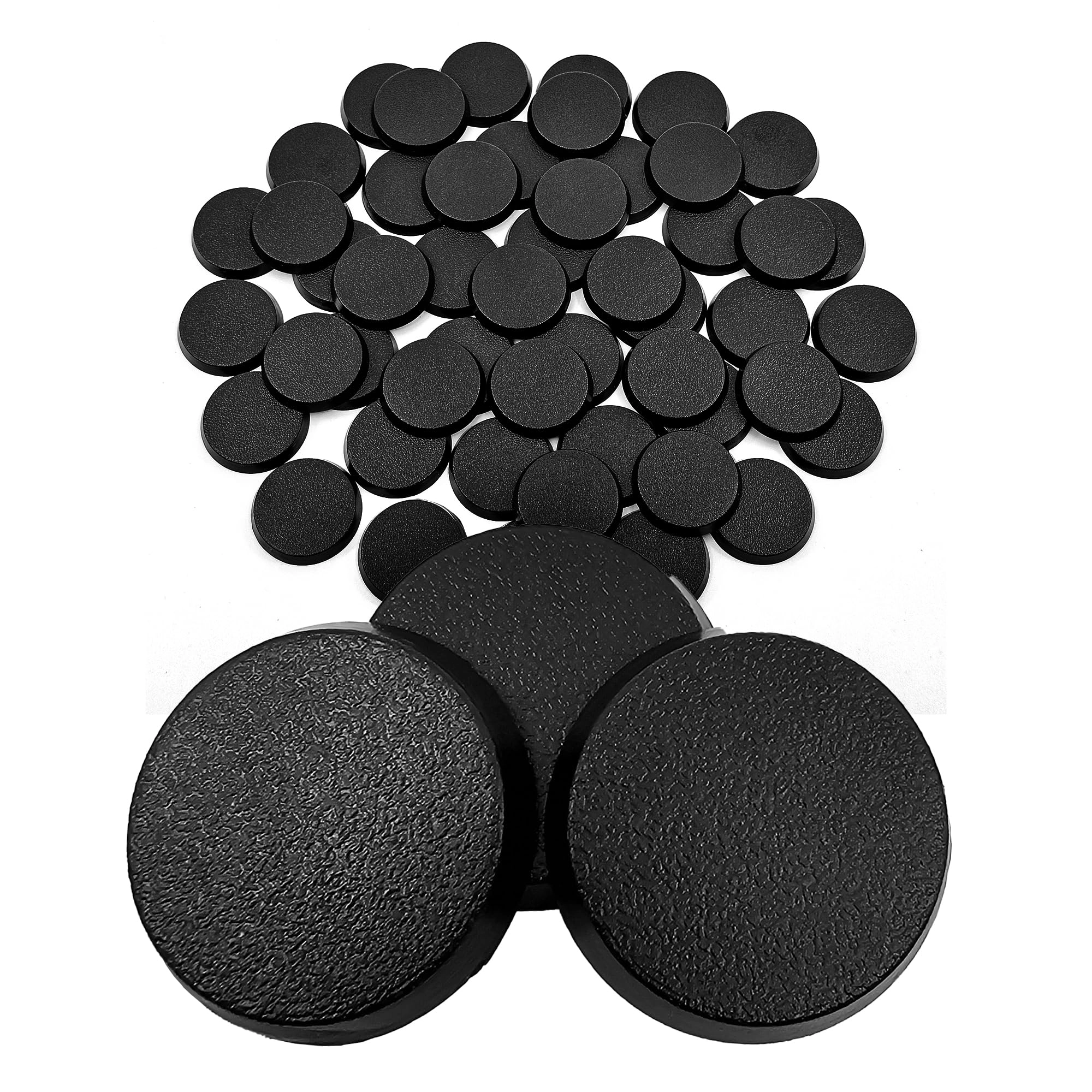 Hobby Heaven Round Plastic Warhammer Bases - 50 Pcs 25mm