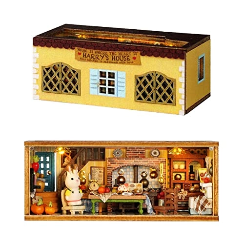 DIY Wooden Dolls House Craft Miniature Kit - Harry's House