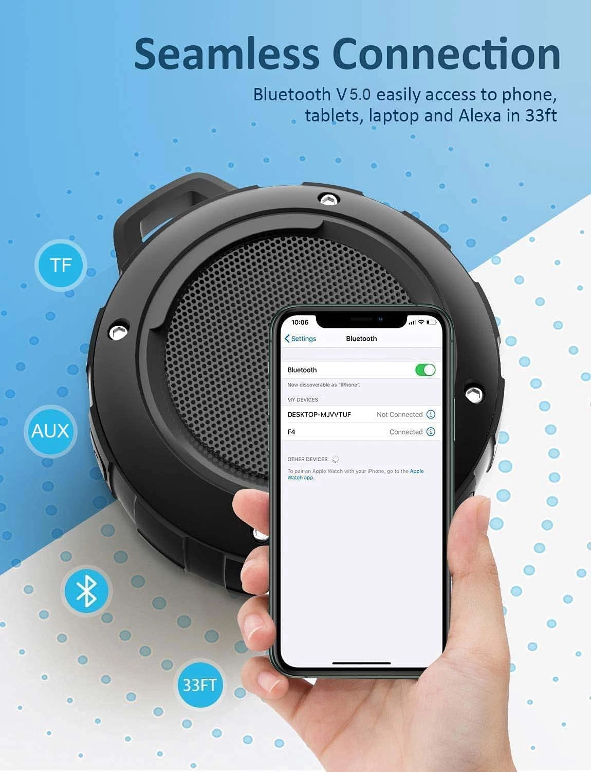 Outdoor Waterproof Bluetooth Speaker