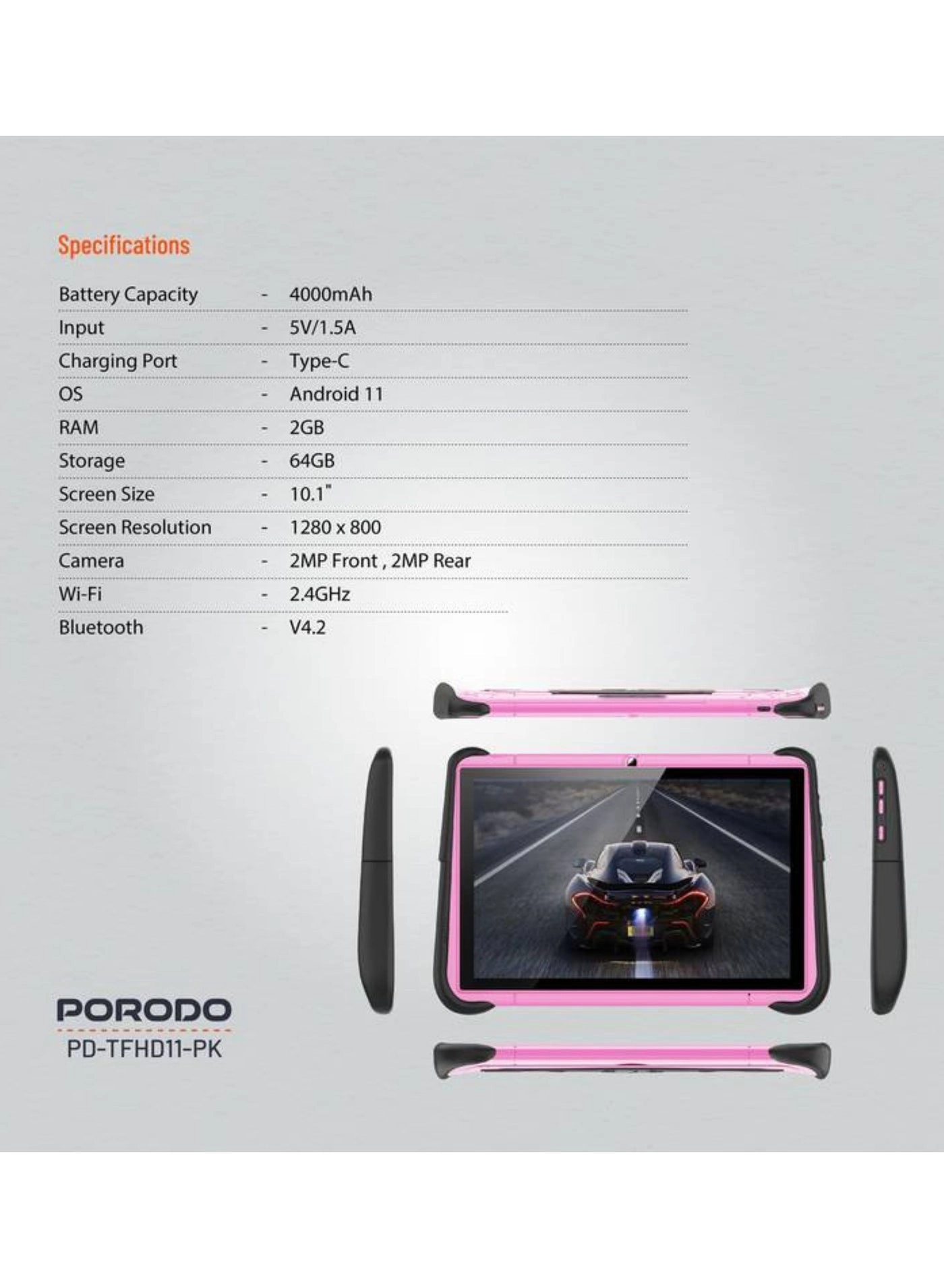 PD-TFHD11-PK - 2GB 10.1" 64GB