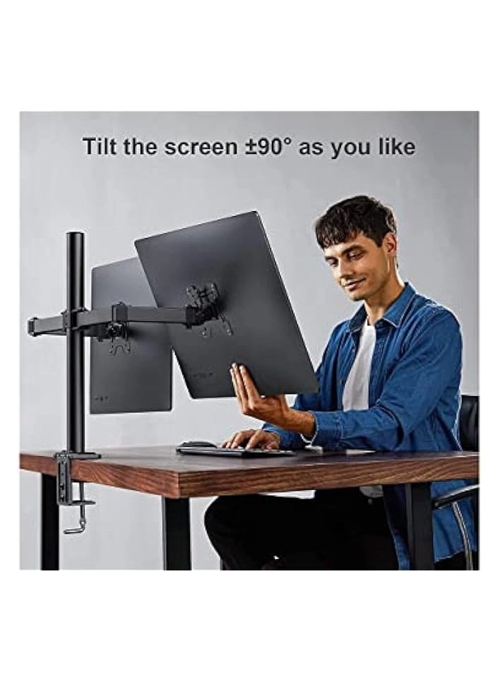 Dual Monitor Mount - 2 Monitors 32 inches 75mm or 100mm