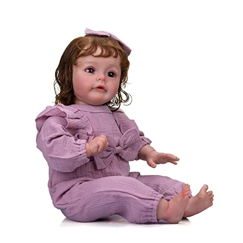 Sue-Sue Reborn Baby Doll - 60 cm Leather Brown Eyes