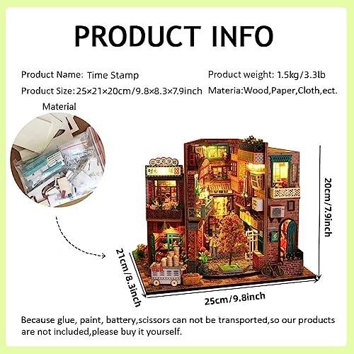 3D Wooden Puzzle Bookshelf Insert - Library of Books 1:24