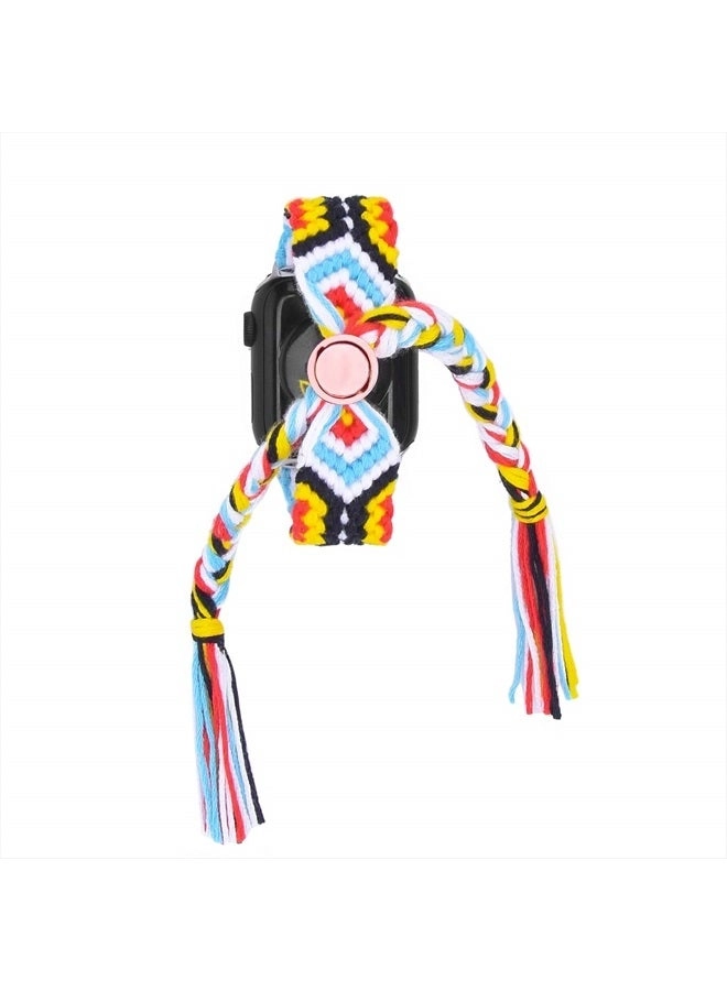 2th Generation Cotton Woven Watch Band for Apple Watch Series 8 7 6 SE 5 4 - 38/40/41mm