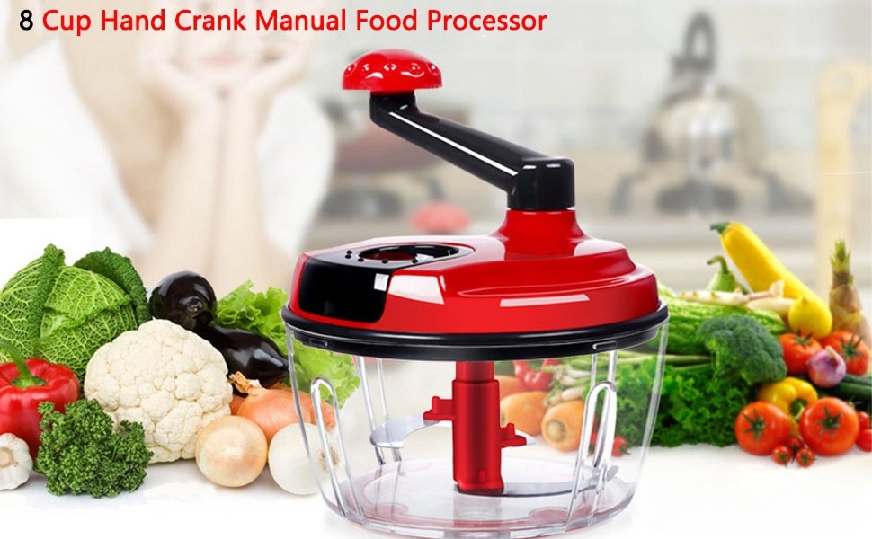 Multi-Functional Manual Food Processor - 8 Cups