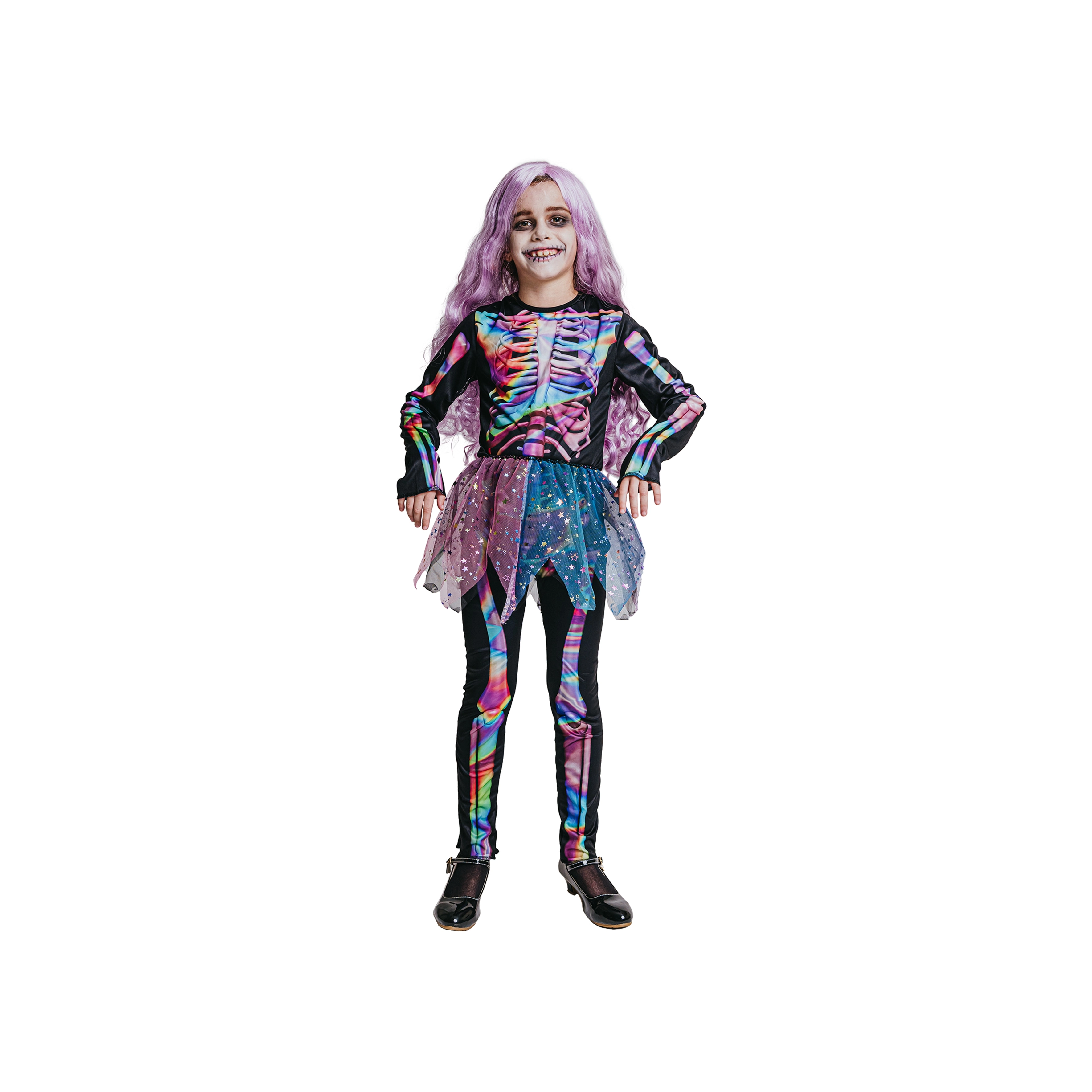 Party Zone Neon Bones Skeleton - 120-130cm M