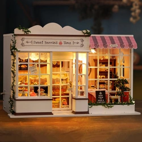 Miniature Wooden Dollhouse Furniture Kit - Creative Room 1:24