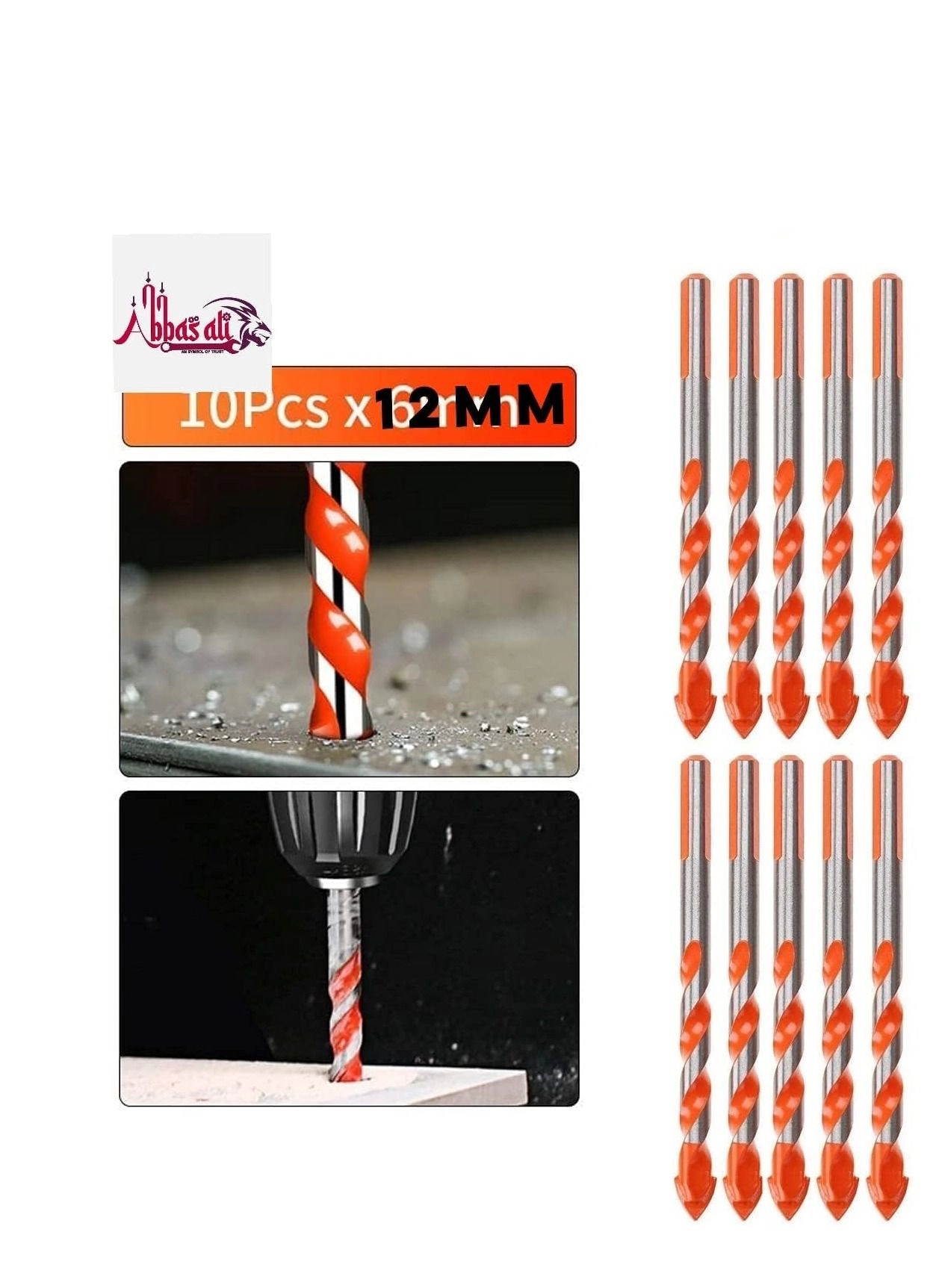 Drill Bit - Ceramic Tile 10Pcs 8mm