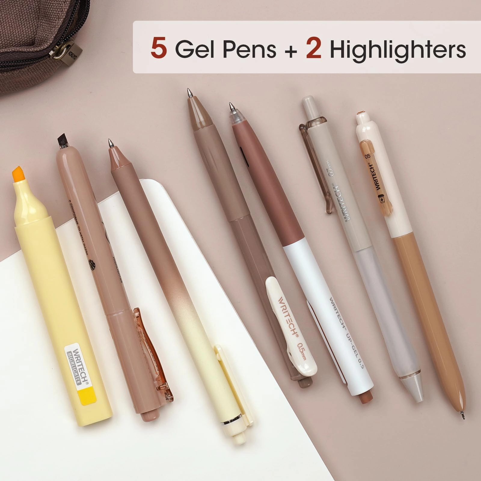 Gel Pens - 7ct 0.5mm