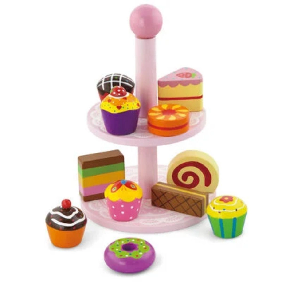 VIGA Cupcake with Stand - 3 +