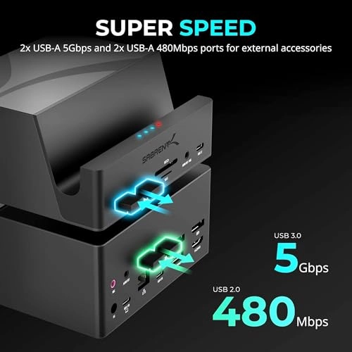USB C Docking Station - USB-C Windows Mac ChromeOS