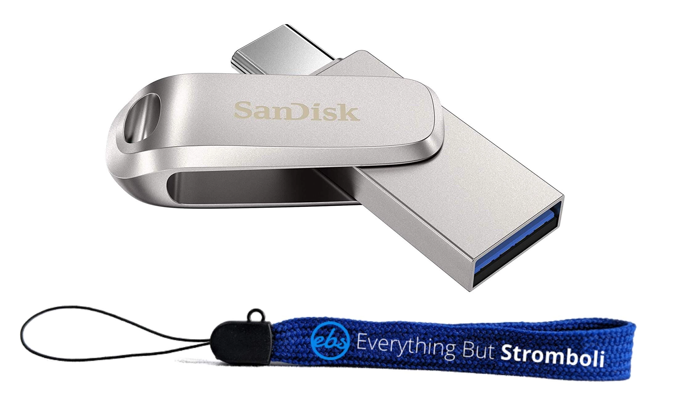 Everything But Stromboli Ultra Dual Drive Luxe - USB 3.0 USB Type-C 256GB + Lanyard