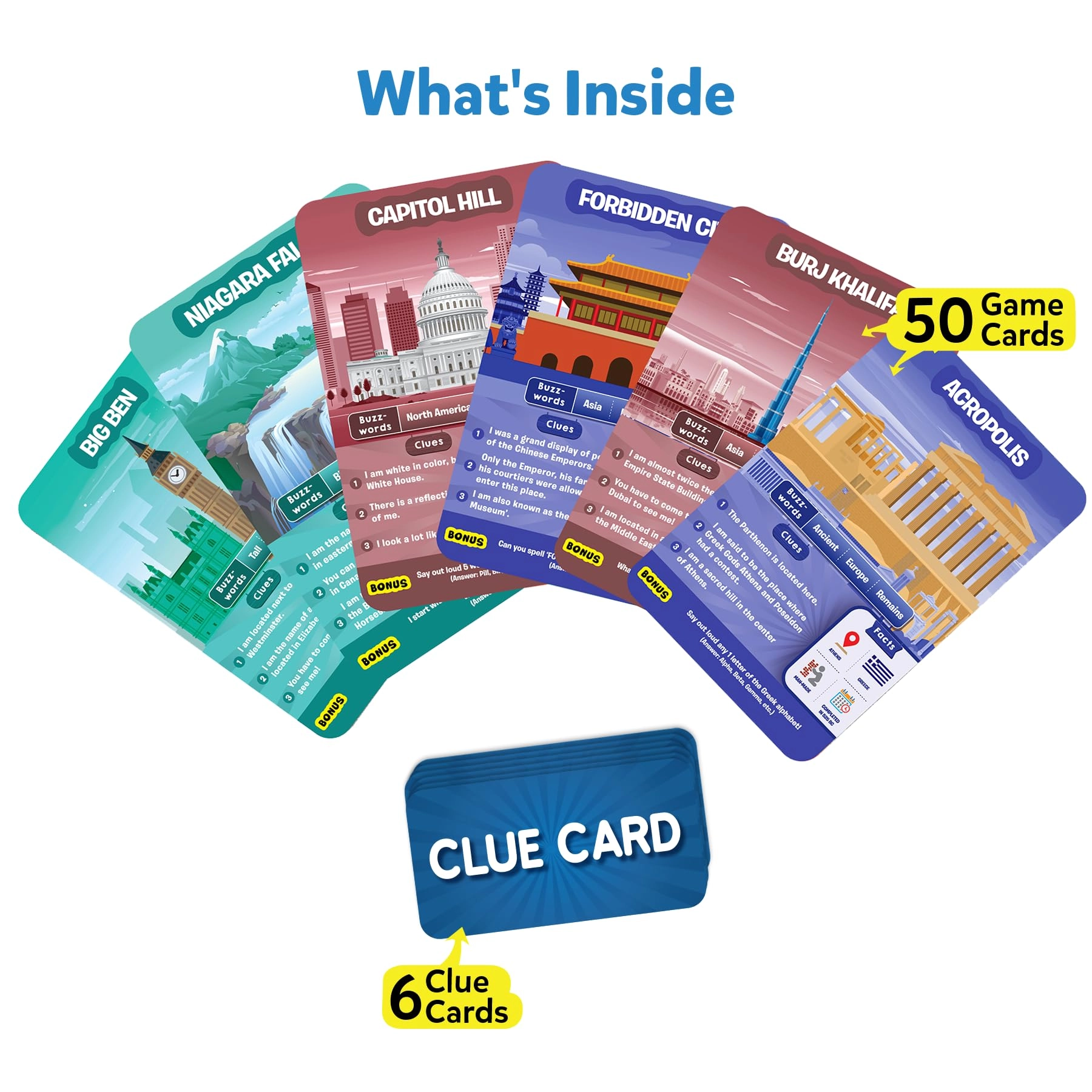 Guess in 10 Legendary Landmarks - Card Game