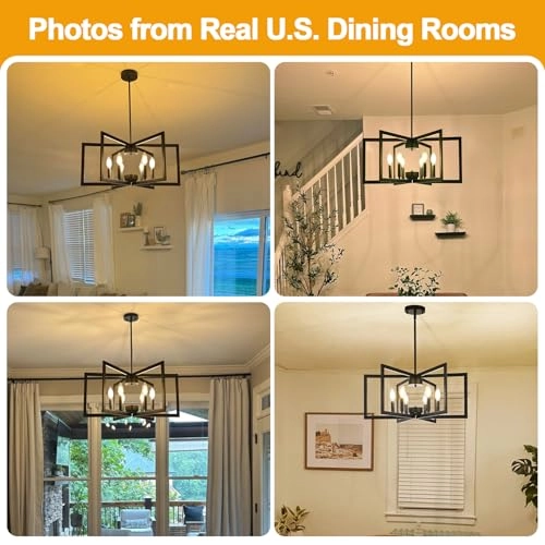6-Light Chandelier - 25.2" to 61.2"
