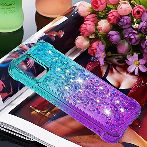 Glitter Moving Quicksand Flowing Cover TPU Silicone Bumper for iPhone 14 Pro
