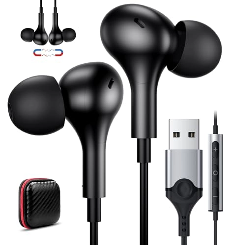 USB Computer Headphones - Wired Headset