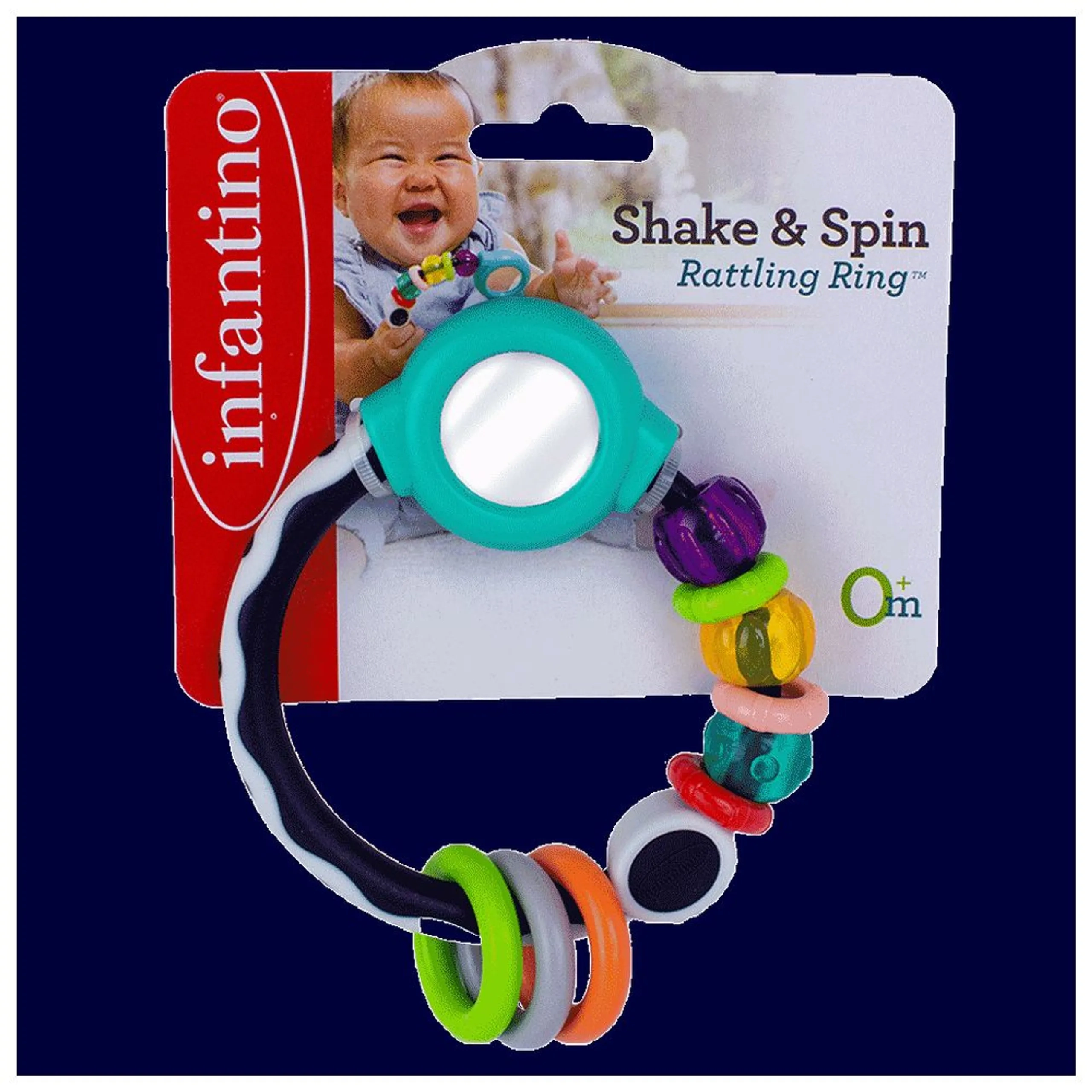 Shake & Spin Rattling Ring - 0 month & above