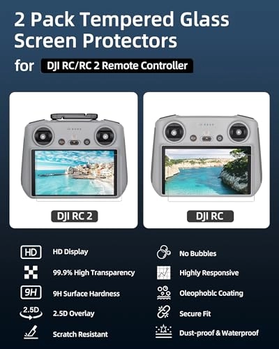 RC/RC 2 Screen Protector - Tempered Glass 5.5 in 2Pcs