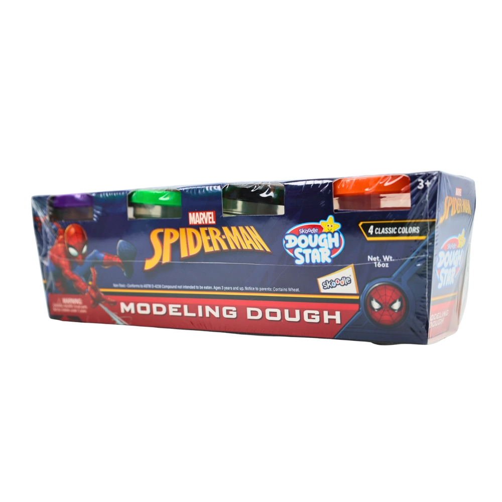 Marvel Spiderman Clay Dough Set - 3+ years 4 pcs