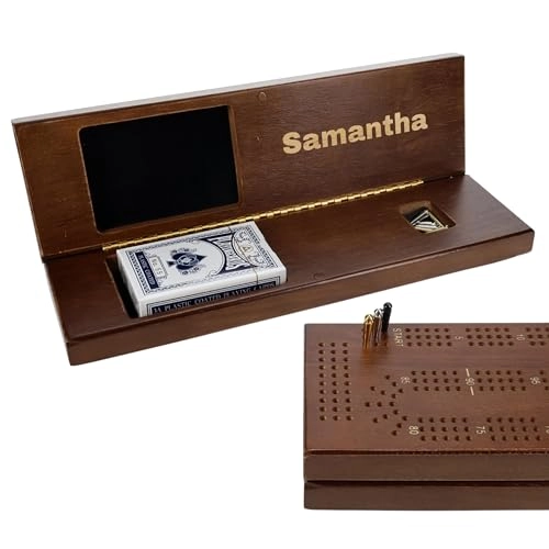 Cribbage Board - Wooden Black Stained 3 Track