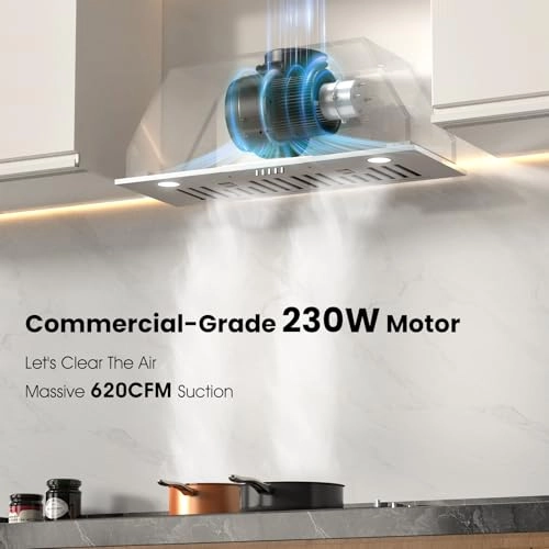 Range Hood Insert - 620CFM 30 Inch