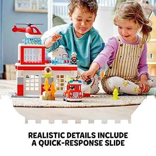 Fire Station & Helicopter Playset (10970)