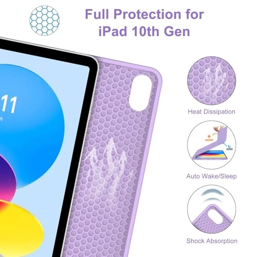 Keyboard Case with Pencil Holder for iPad 10th generation 10.9-inch (2022)