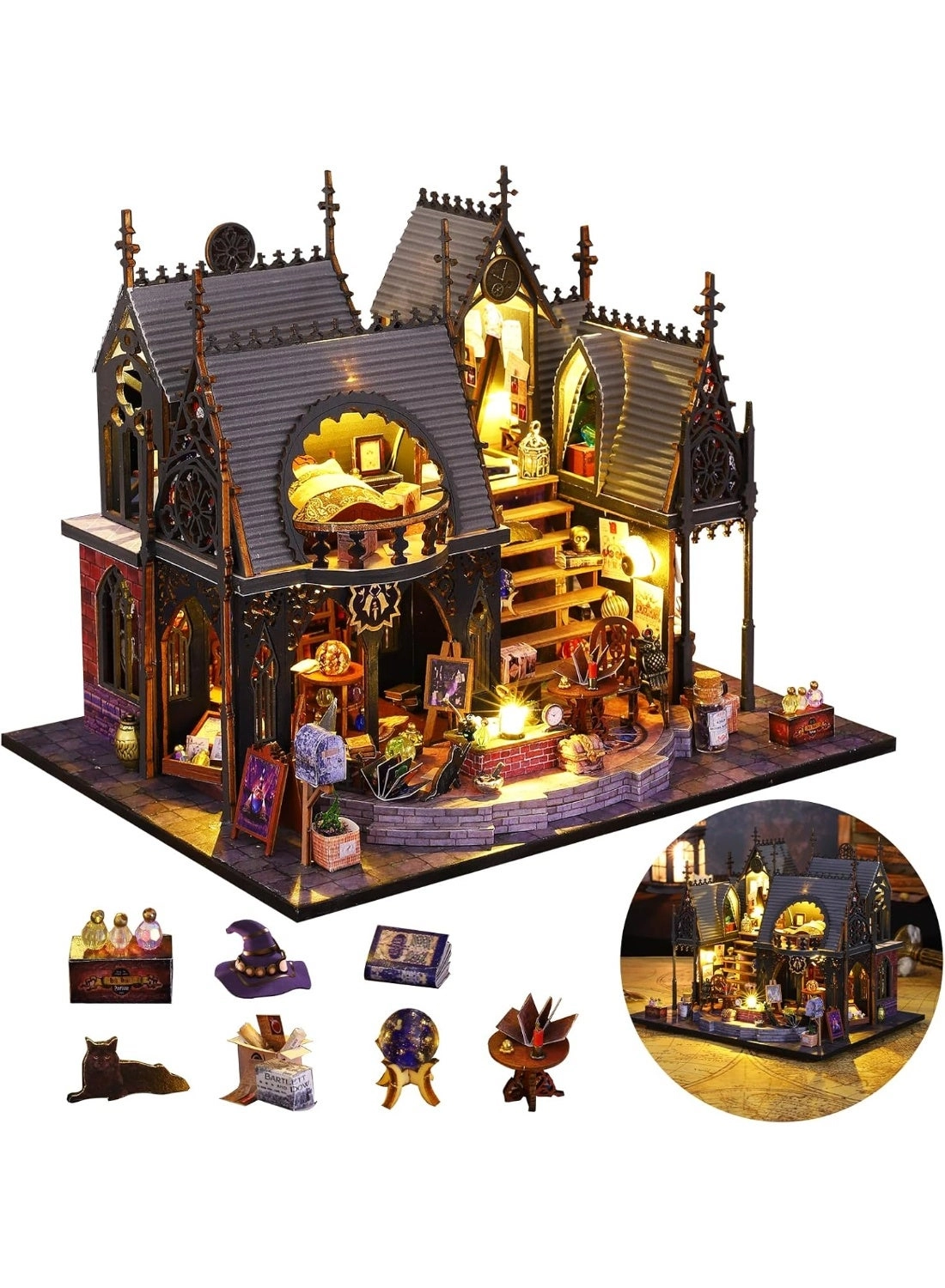 Bukela Luna's Magic House - DIY Miniature House Kit LED